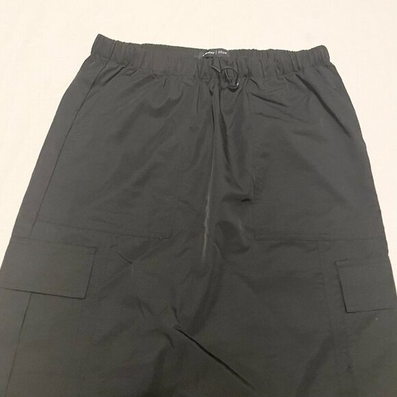 Bluenotes Denim Parachute Skirt Black Nylon Womens Size Small - Picture 2 of 16